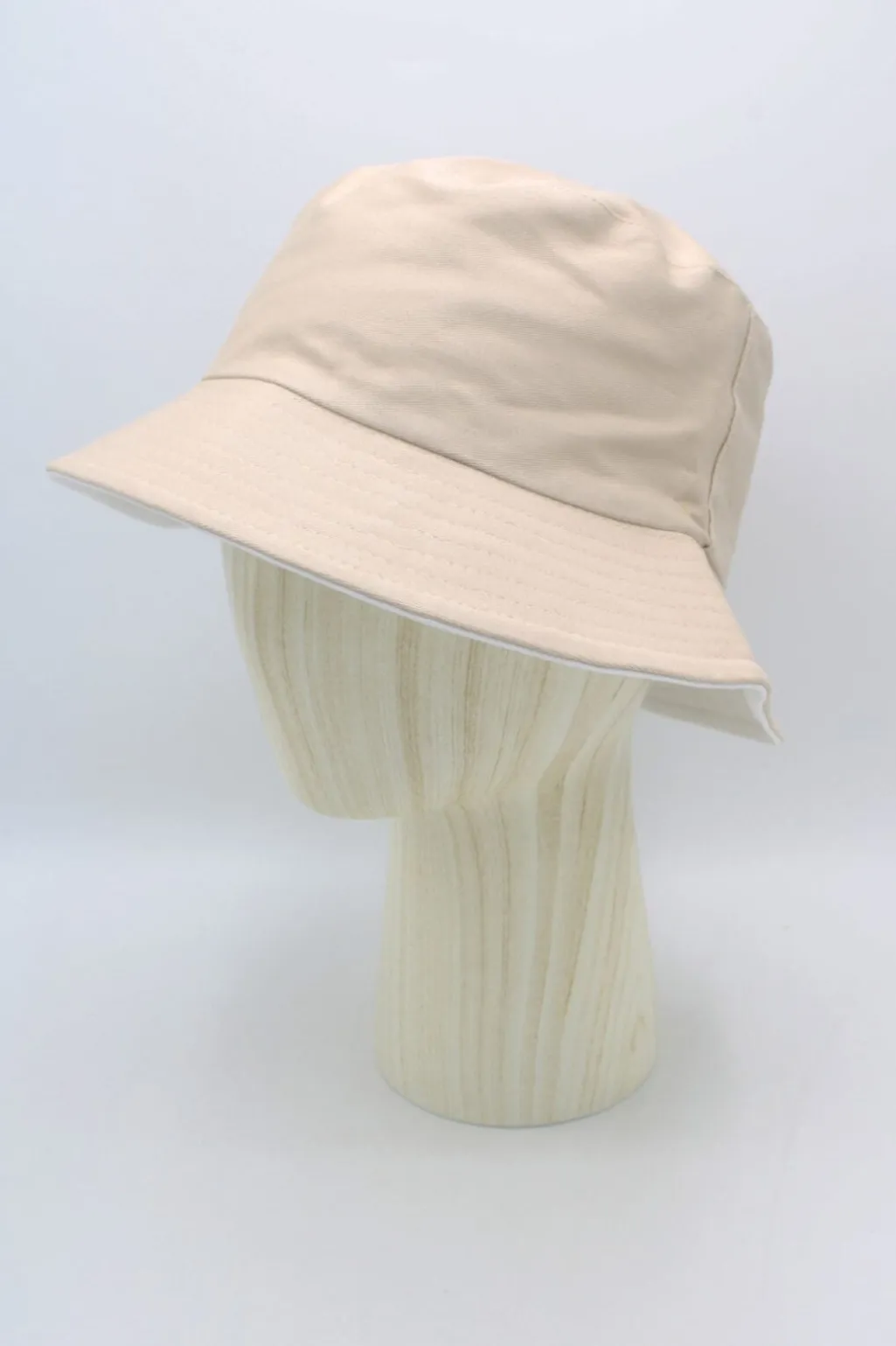 Acreversible Two-Tone Cotton Bucket Hat 12577