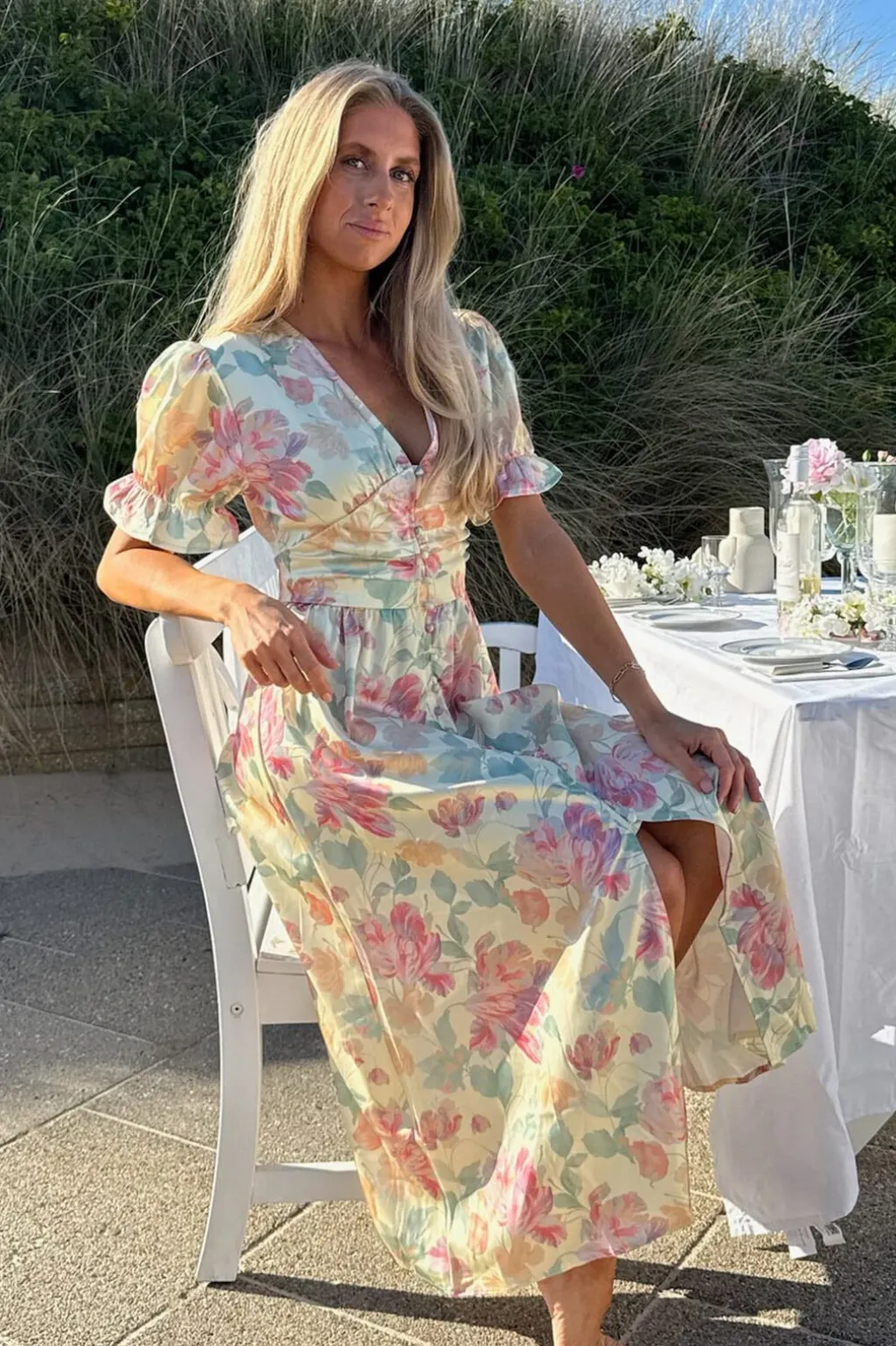 Adelic Long Ss Dress A2366