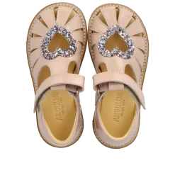 Anhjertesandal Med Funklende Glitter Hjerte 5186-202