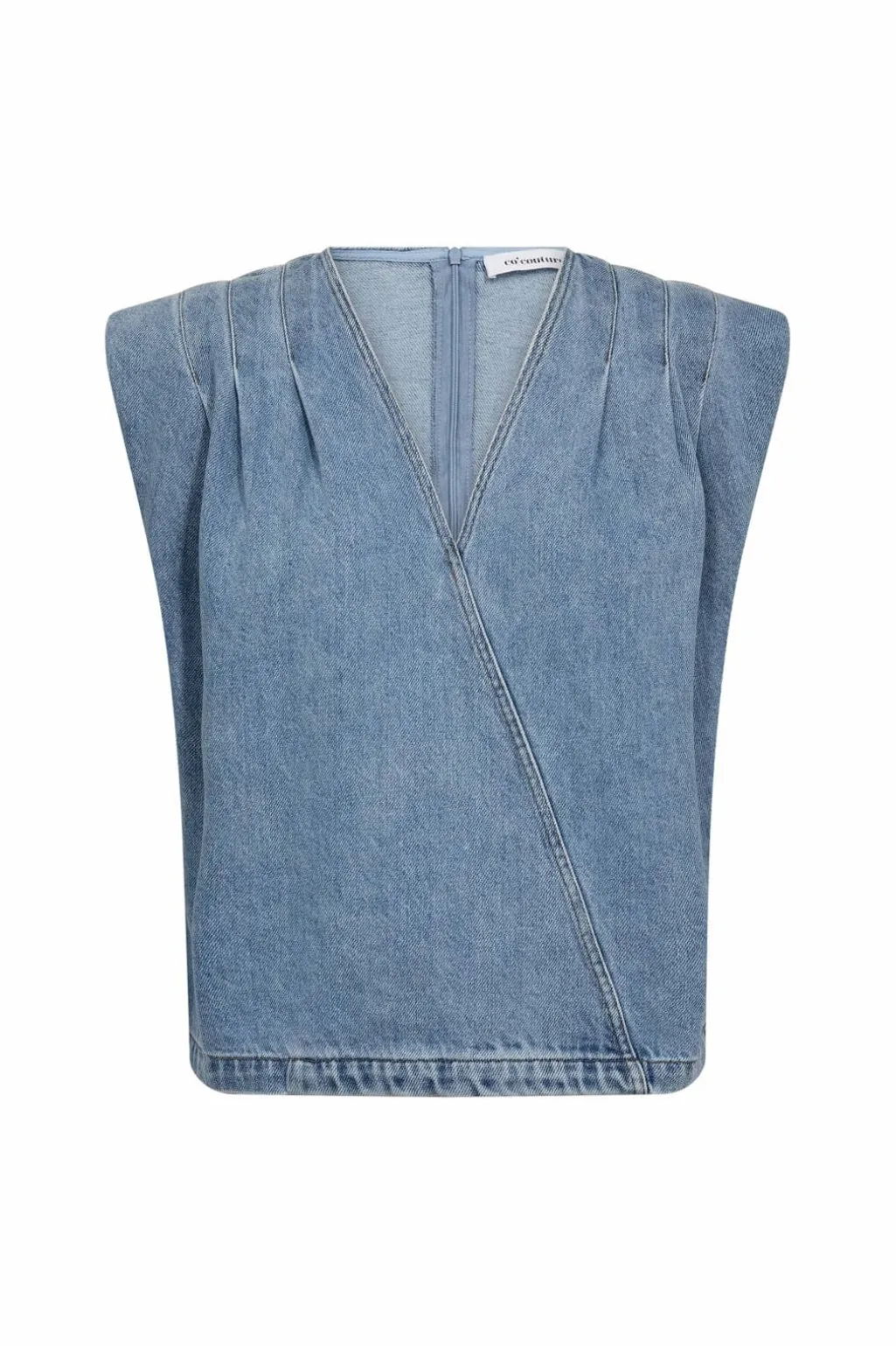 Asjacc Wrap Denim Top 45125