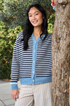 Bcdell Striped Knit Cardigan 1245
