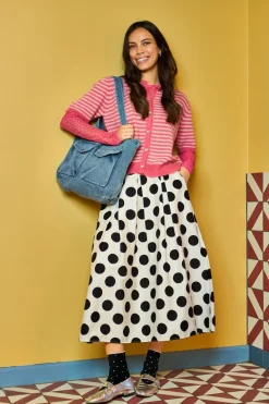 Bcdell Striped Ss Cardigan 1256