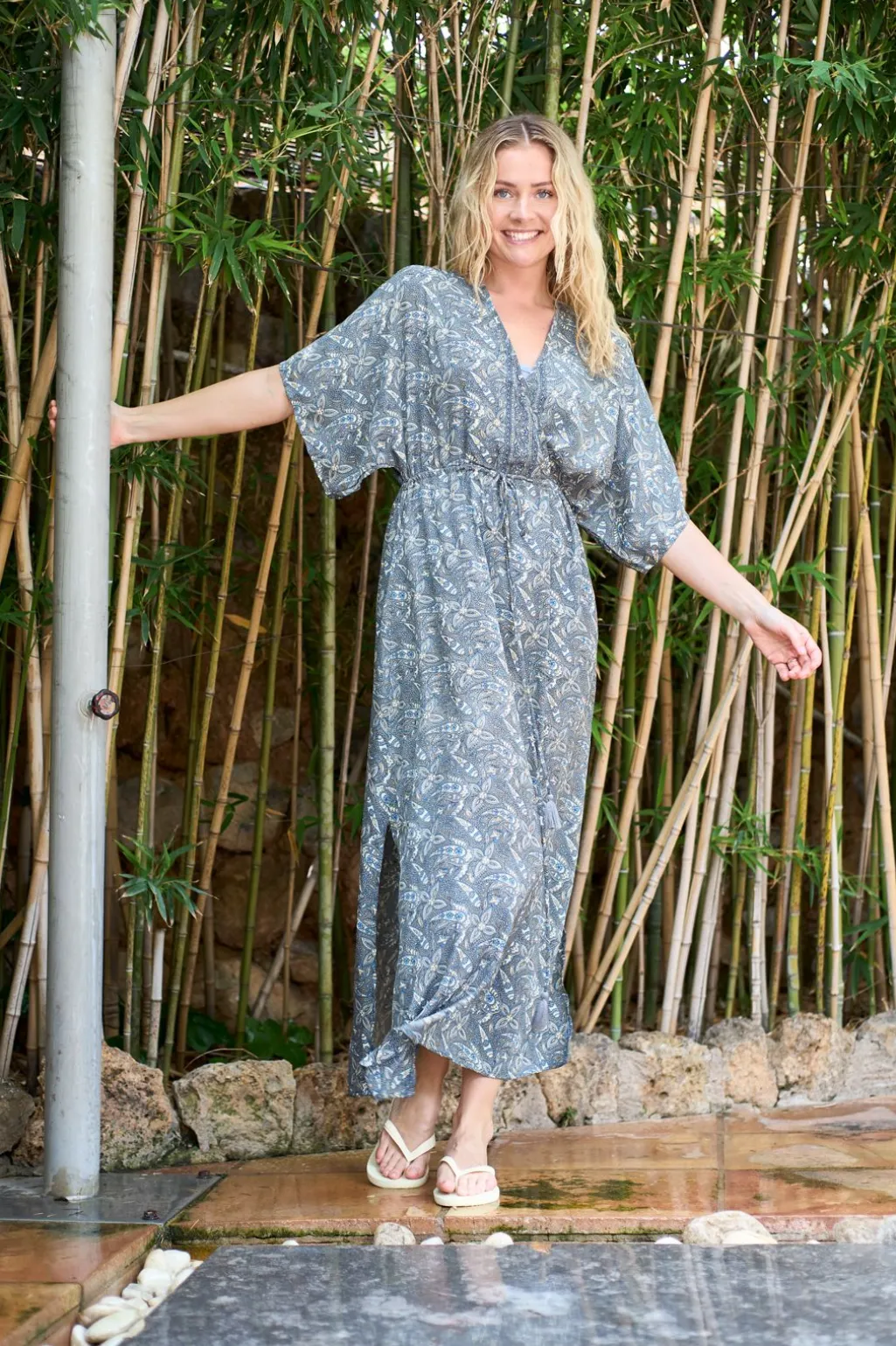 Bcluna Long V-Neck Dress 39215