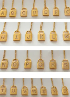Emlock Letters Halskæde