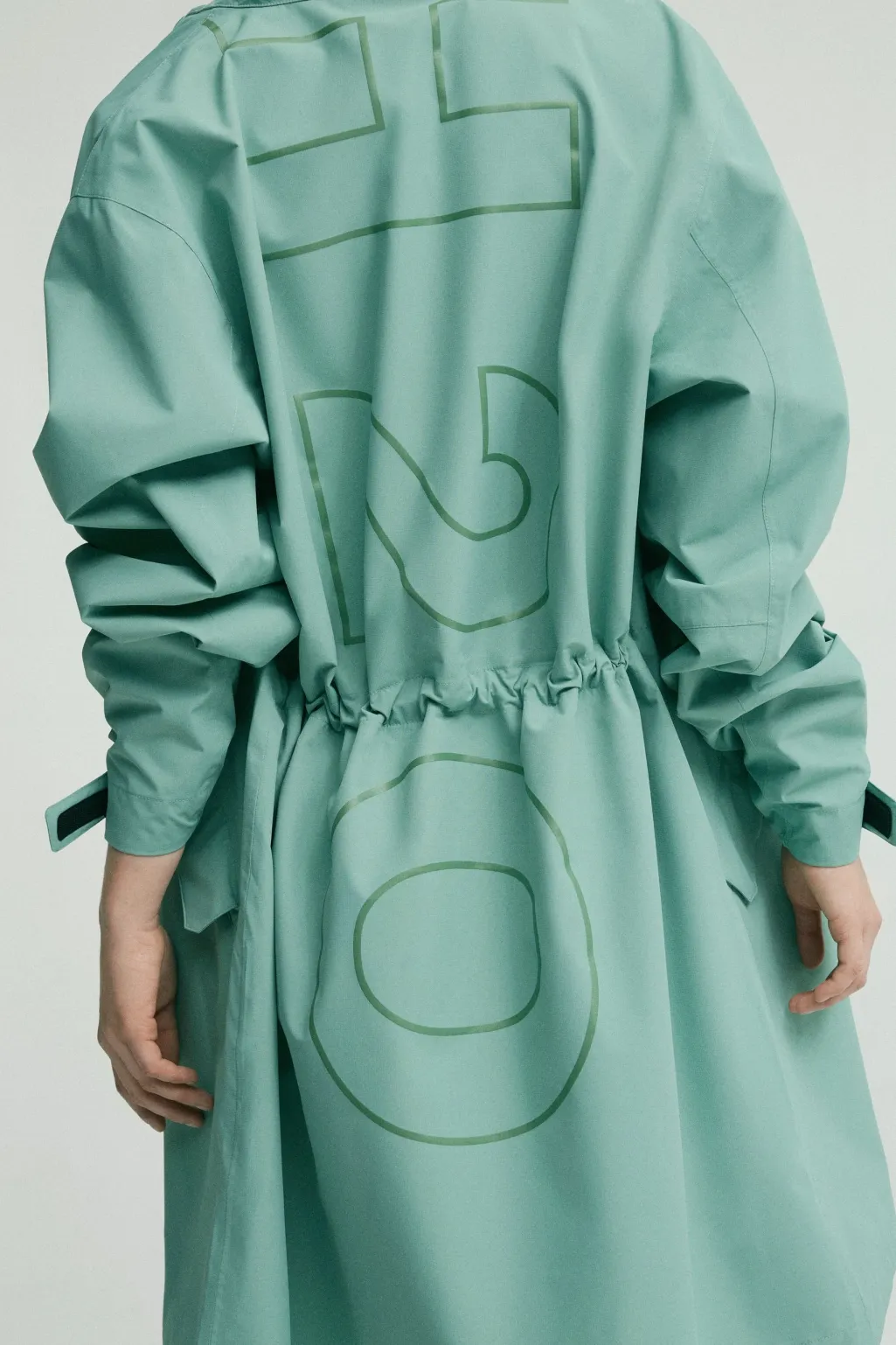 H2rømø Logo Lw Rain Long Jacket 100982