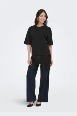 Jdyalma 2/4 Lace Detail T-Shirt