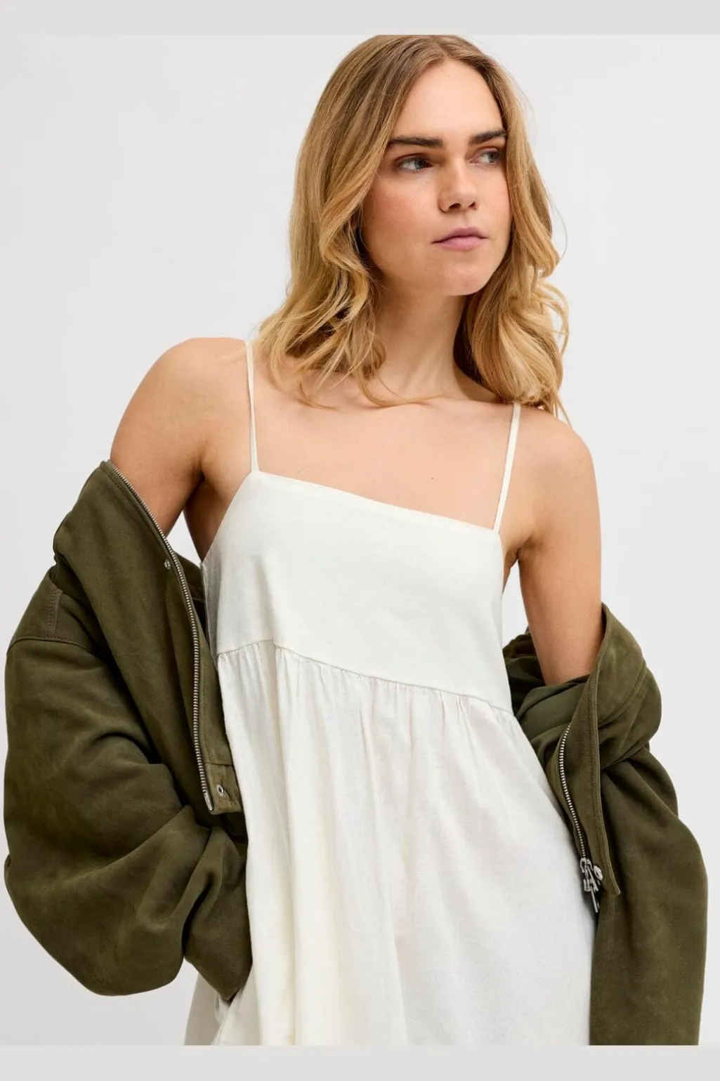 Jxalmira Linen Blend Long Dress