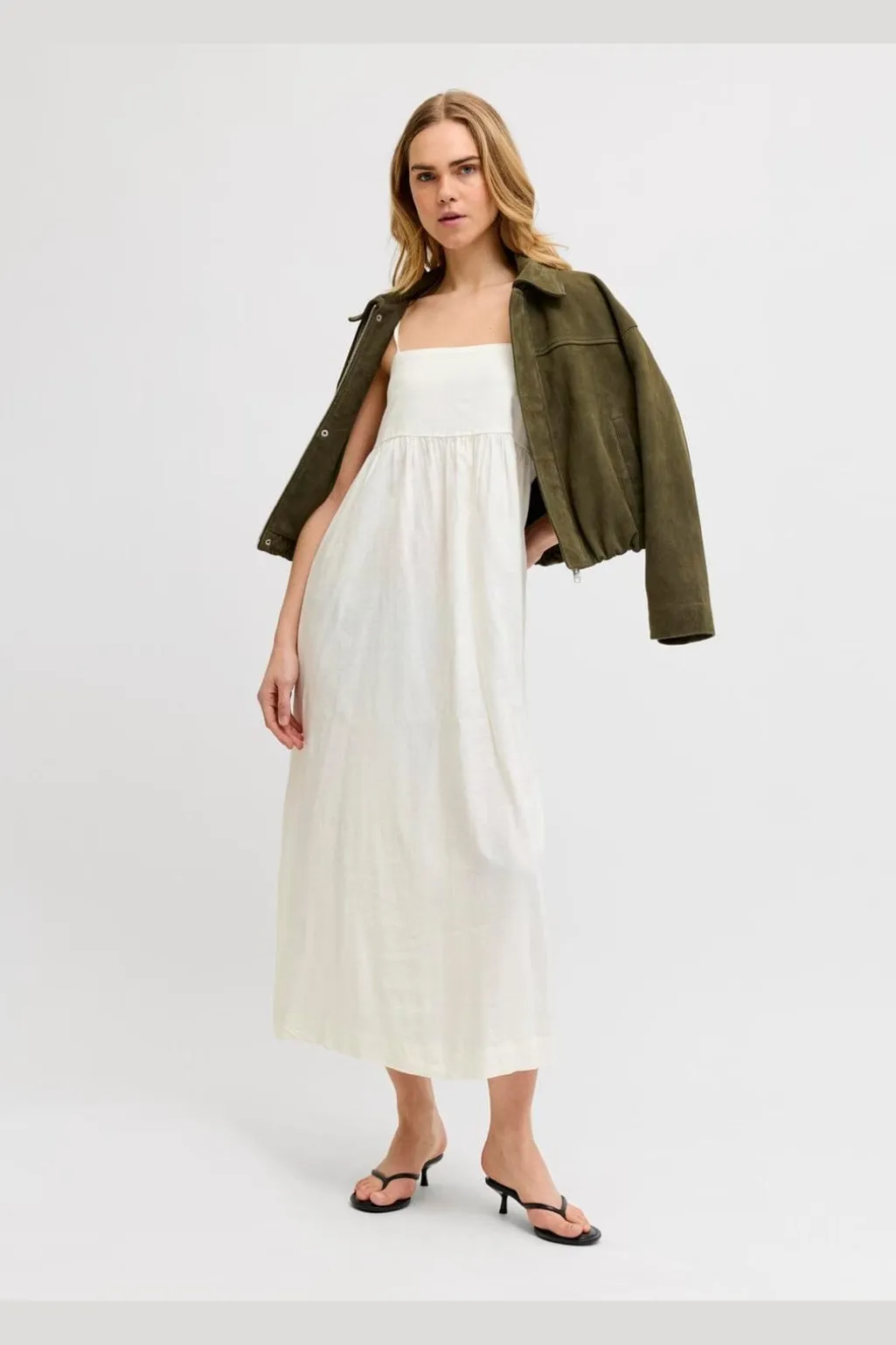 Jxalmira Linen Blend Long Dress