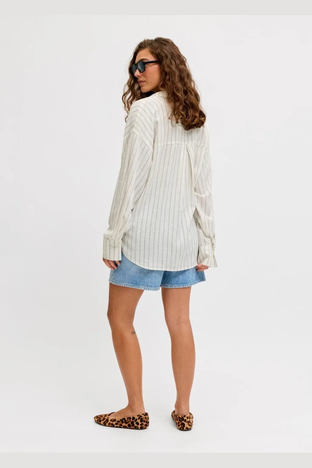 Jxalmira Linen Blend Ls Shirt Ln
