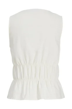 Jxalmira Linen Blend Tie Sl Top Ln