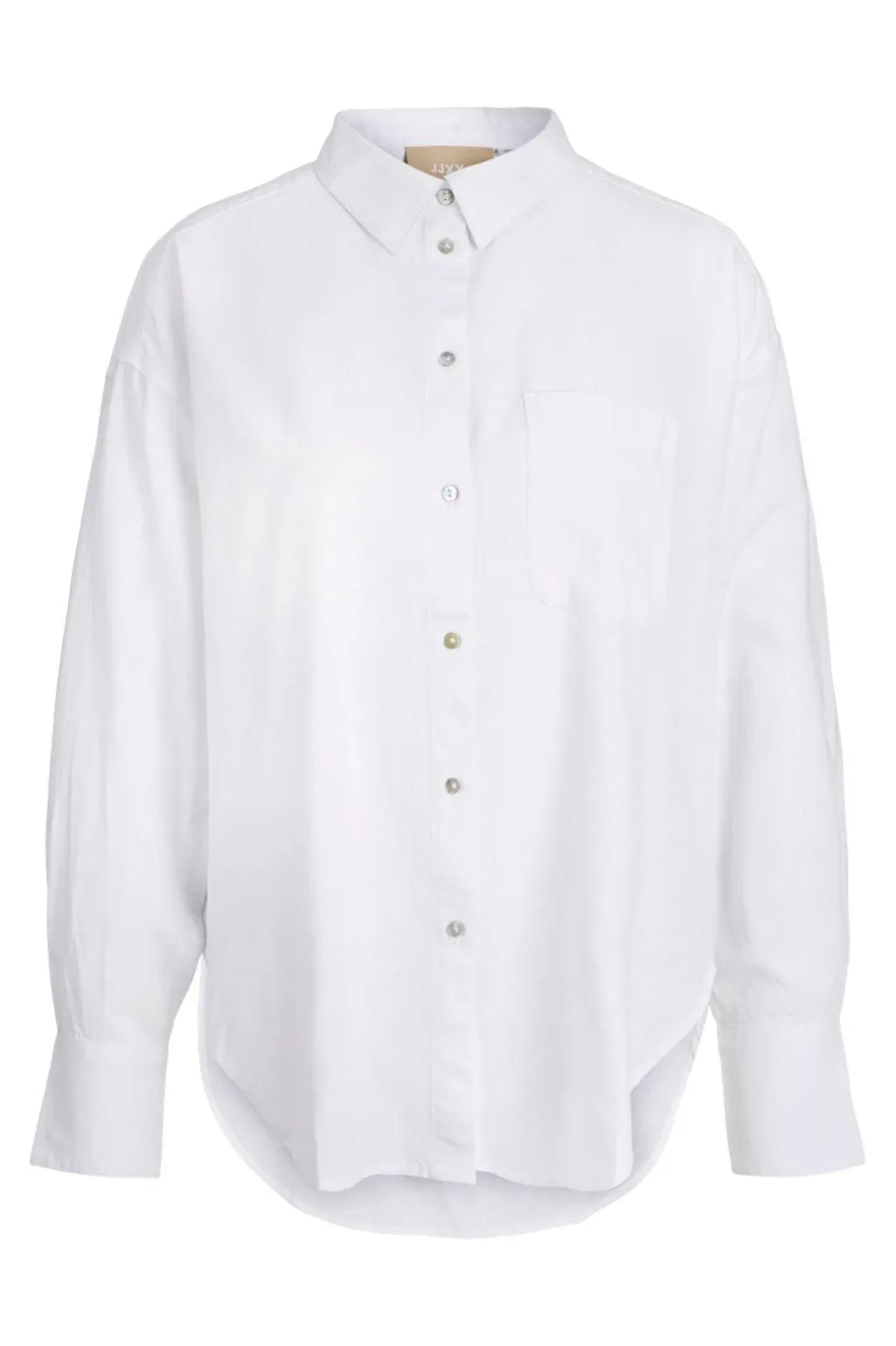 Jxjamie Ls Rlx Linen Blend Shirt Sn