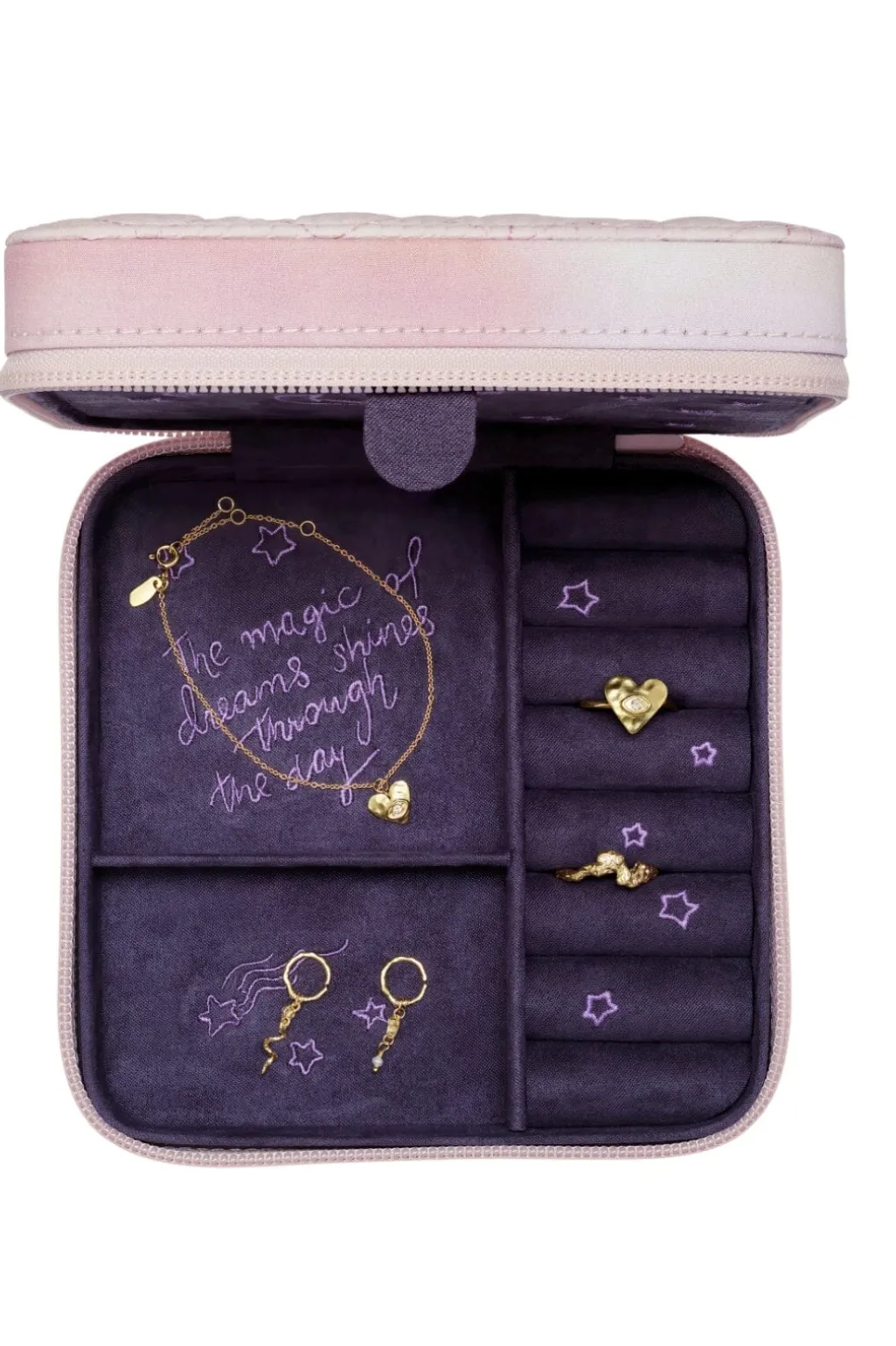 Msjewelry Box Moon And Stars Rose 3919
