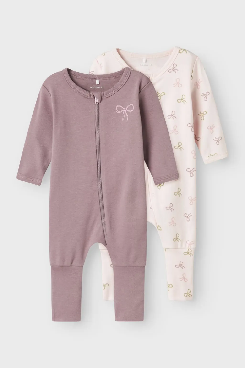 Nbfnightsuit Zip Ff Pink Bow