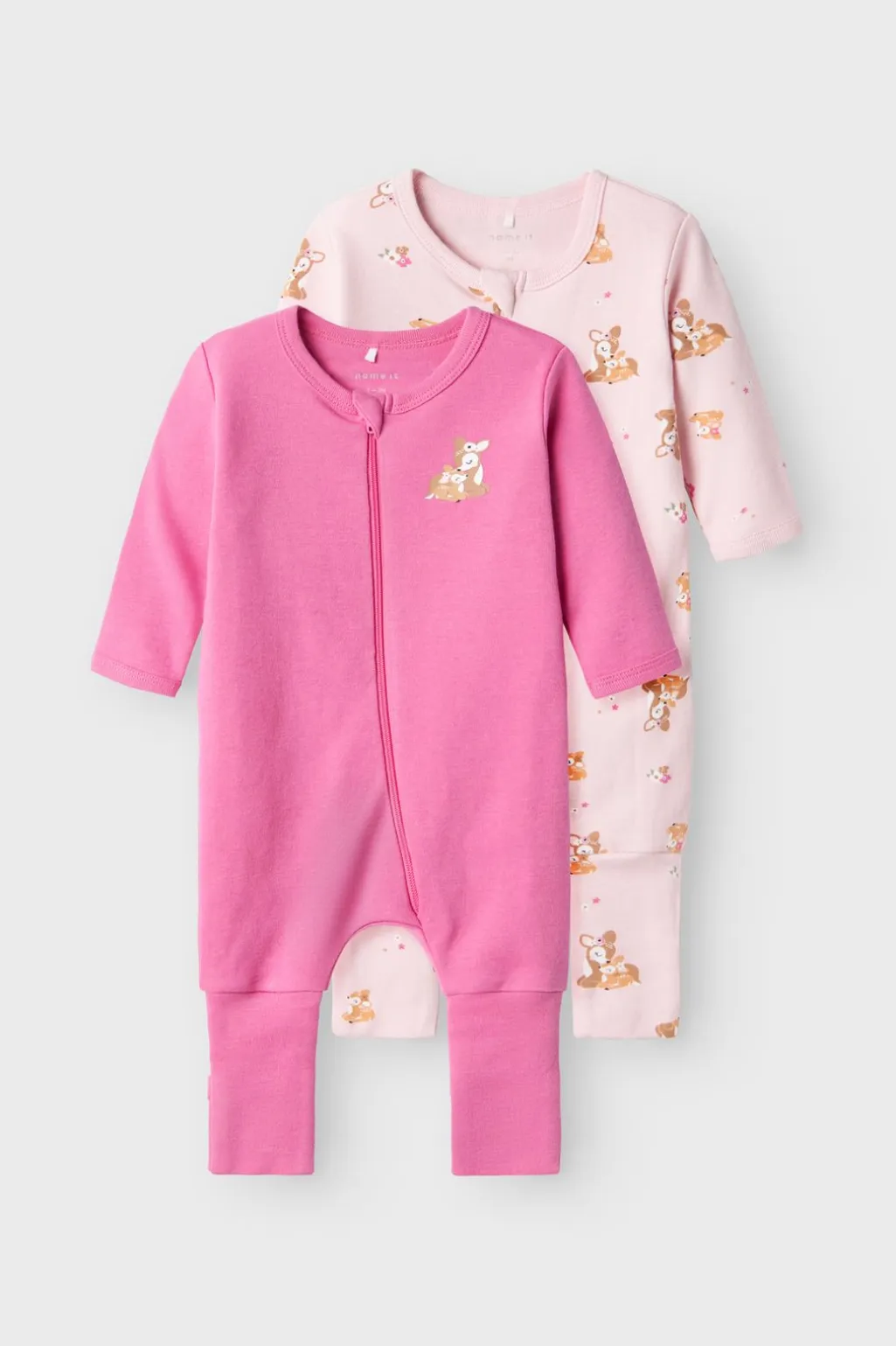Nbfnightsuit Zip Ff Rose Deer