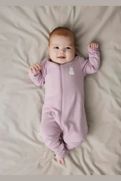 Nbfnightsuit Zip Ff Sand Rabbit