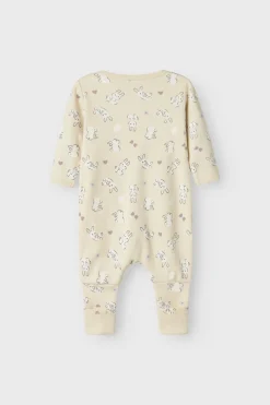 Nbfnightsuit Zip Ff Sand Rabbit