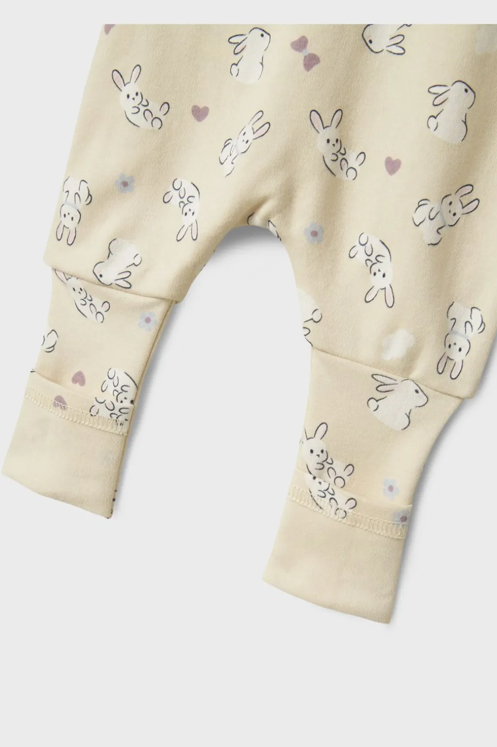 Nbfnightsuit Zip Ff Sand Rabbit