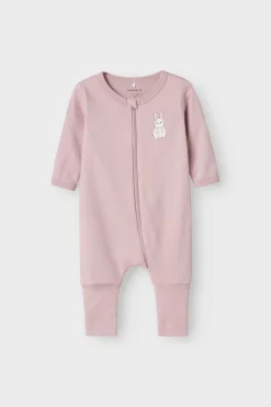 Nbfnightsuit Zip Ff Sand Rabbit