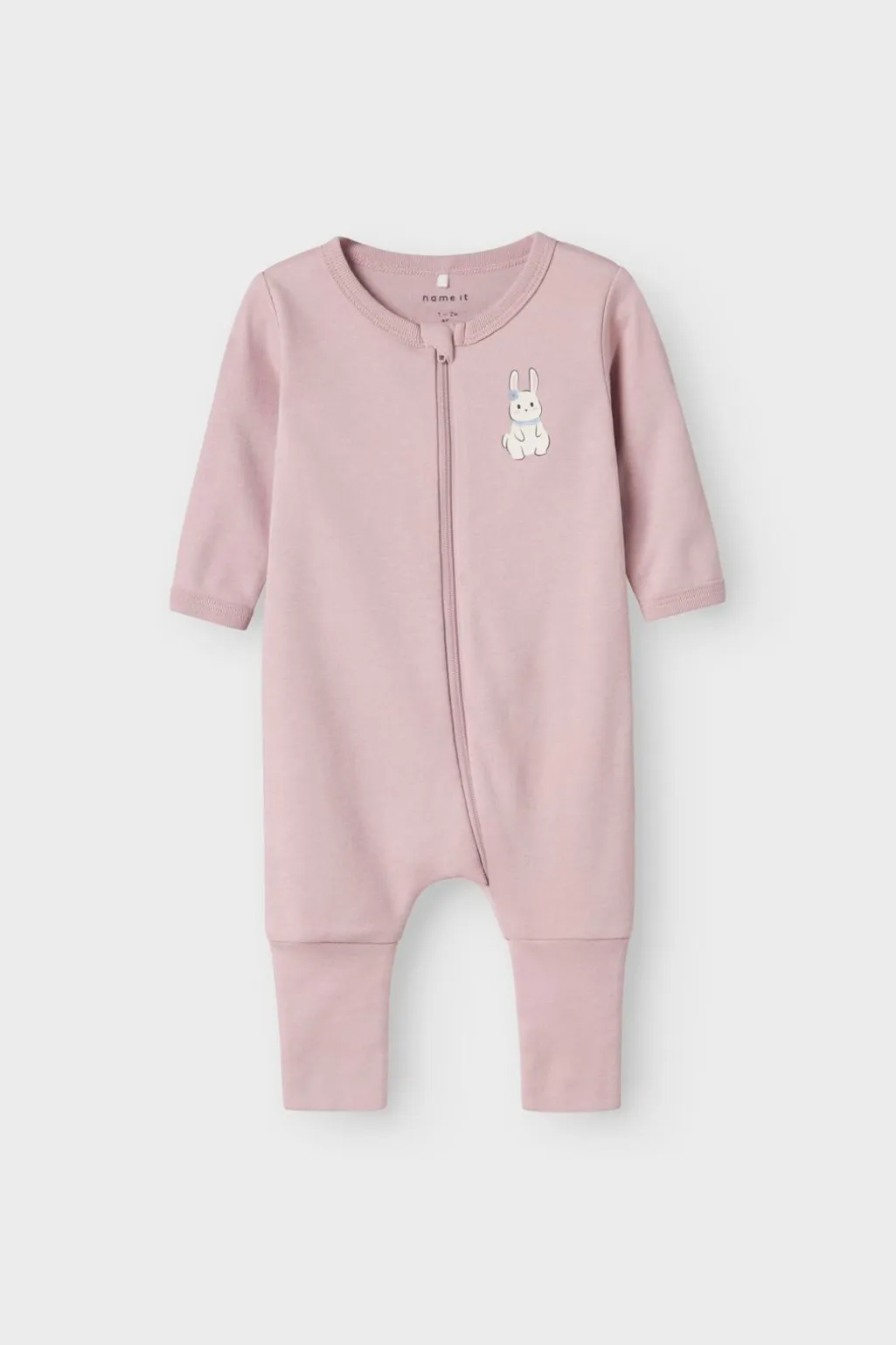 Nbfnightsuit Zip Ff Sand Rabbit