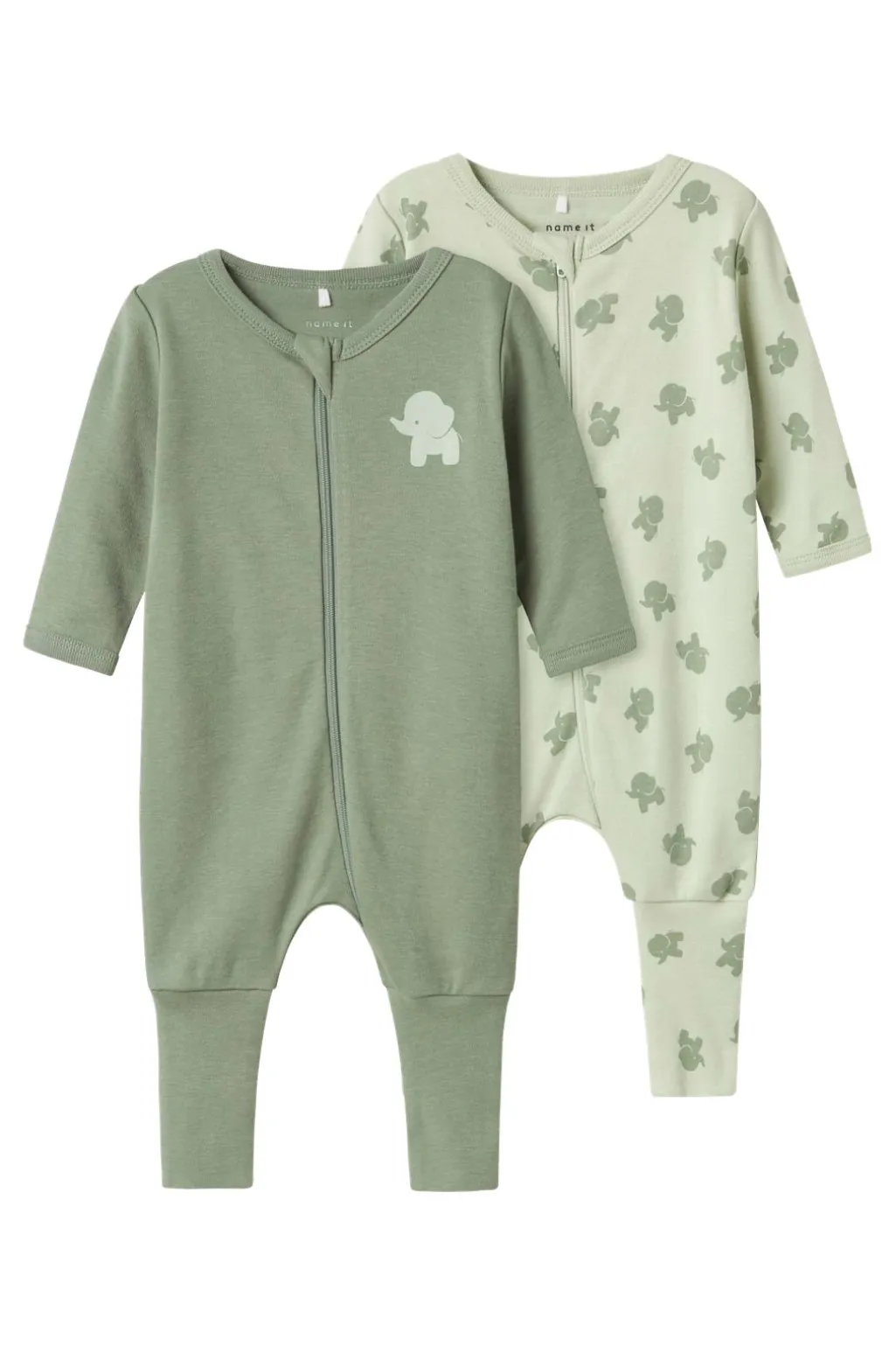 Nbmnightsuit Zip Ff Sea Elephant