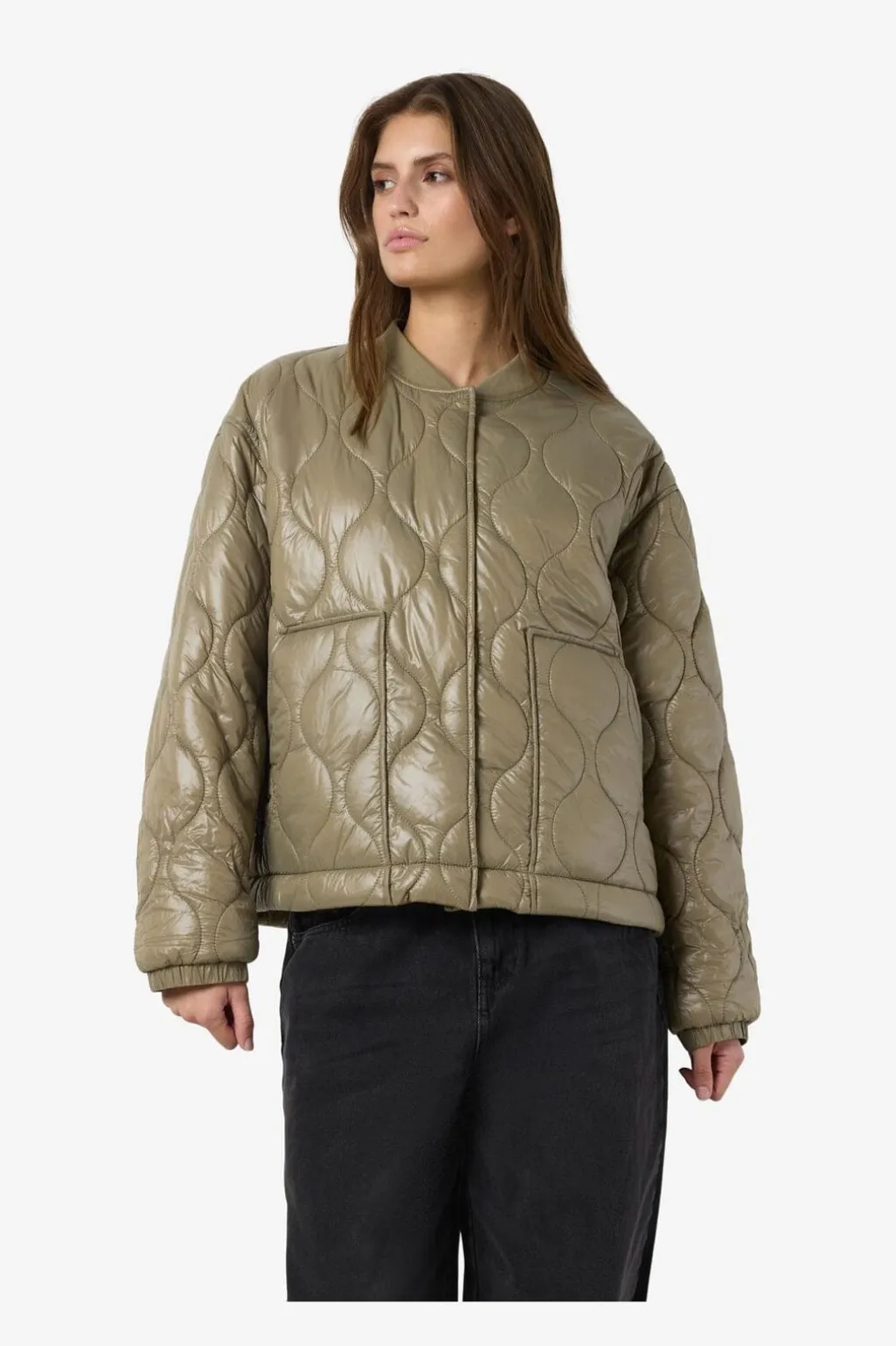 Nmallie Shiny Quilted Jacket