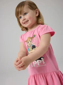 Nmfamea Pippi Ss Dress Sky