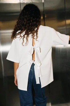 Nmtara S/S Oversize Bow T-Shirt