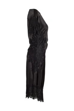Nmwren S/S Satin Lace Long Dress