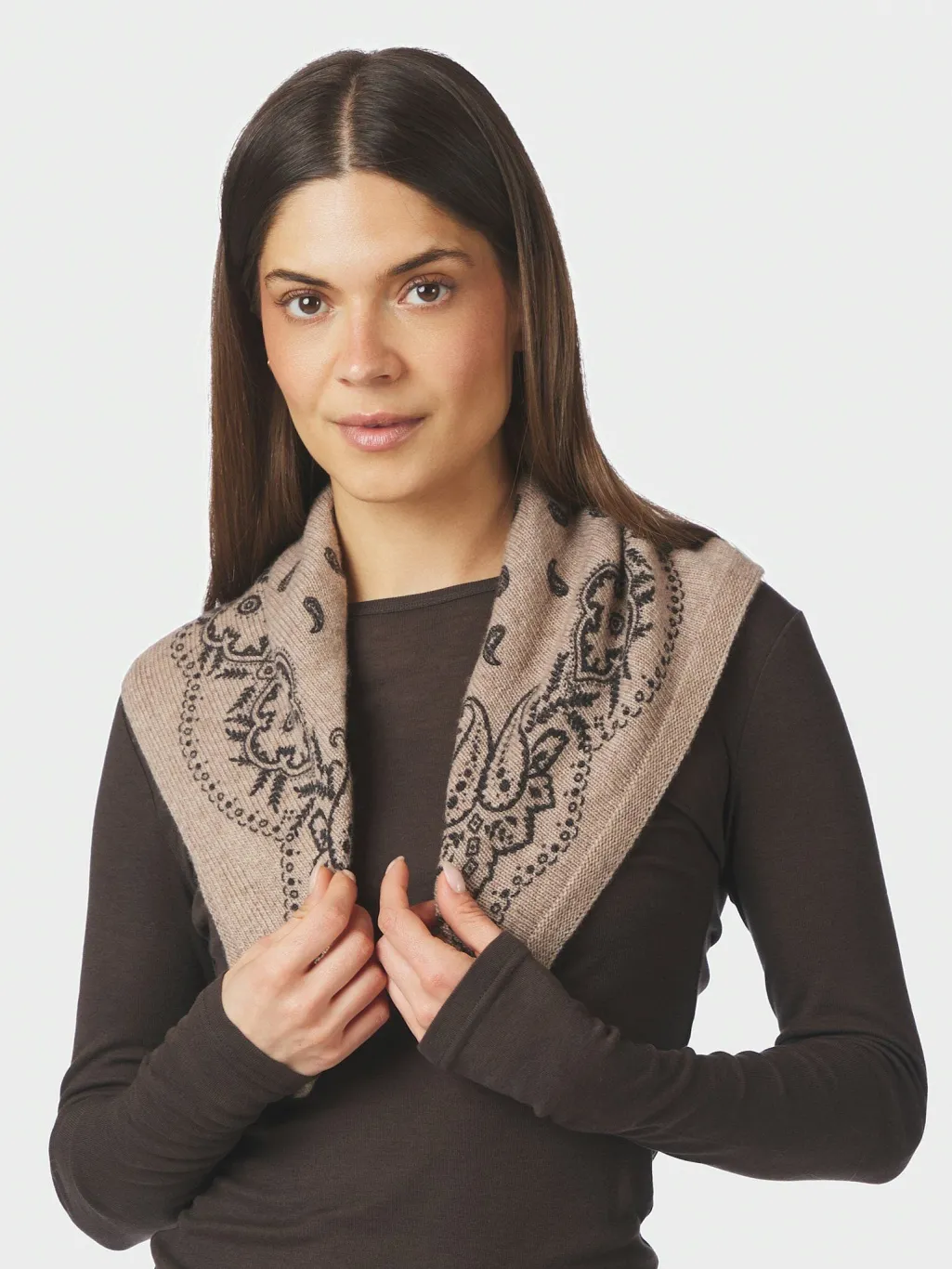 Nnadelina Paisley Knit Scarf 169506