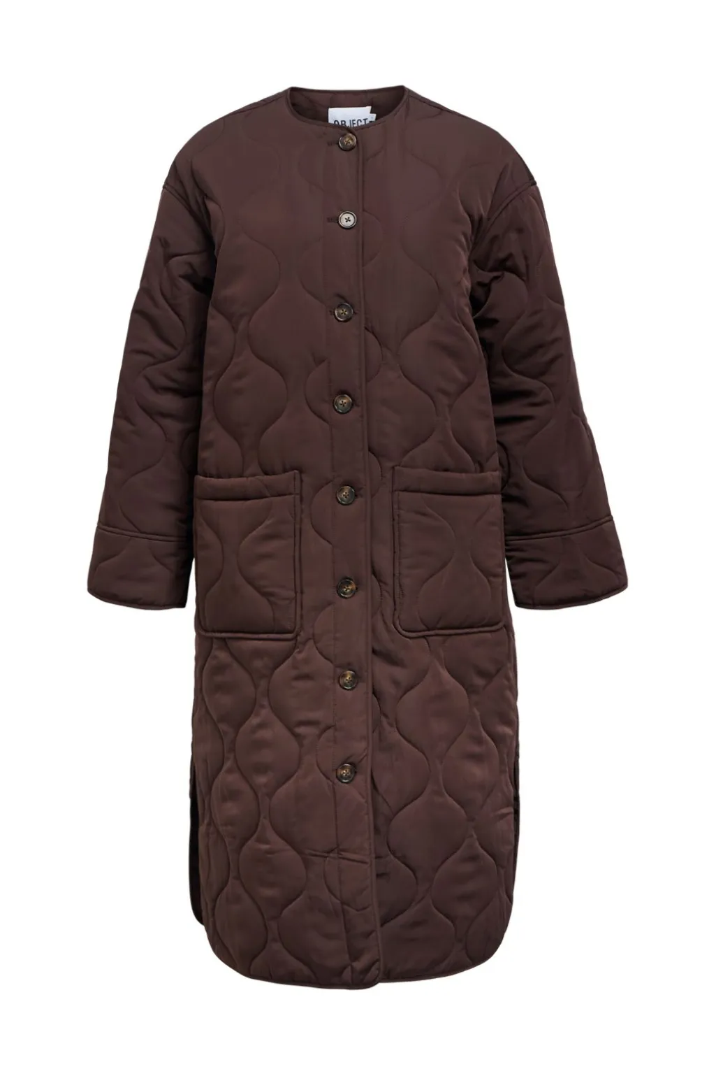 Objallie Ls Lo Long Quilt Jacket Aw Fa25