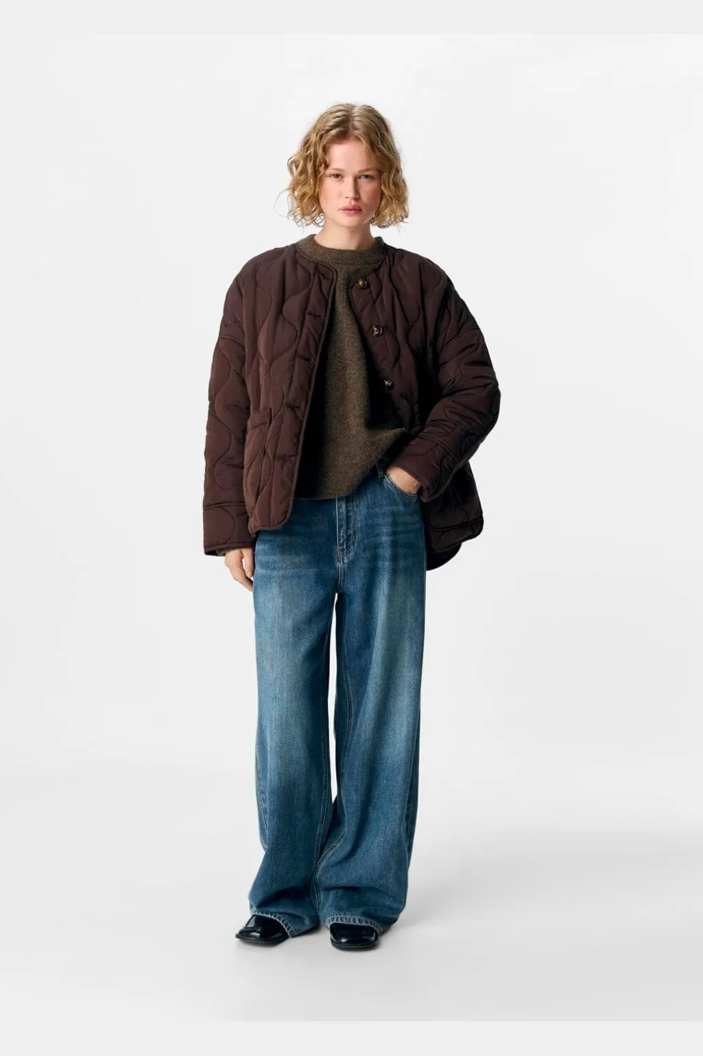Objallie Ls Lo Quilted Jacket
