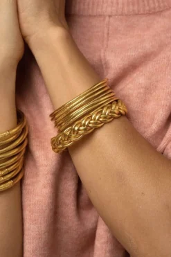 Otbouble braided Buddhist Bangle