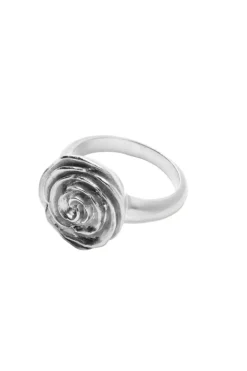 Pcrose Ring r-537-s- Recycled Sterling Silver