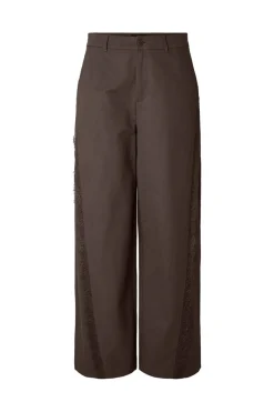 Pctea Lace Detail Wide Pant