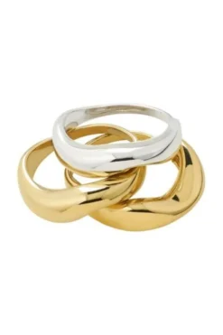 Pgnova Rings 3-in-1 Set, Gold-plated 122622004