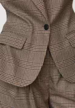 Veyacc Check Fitted Blazer 500144