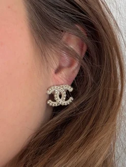 Vintage Chanel CC Øreringe