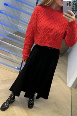 Vspleated Skirt